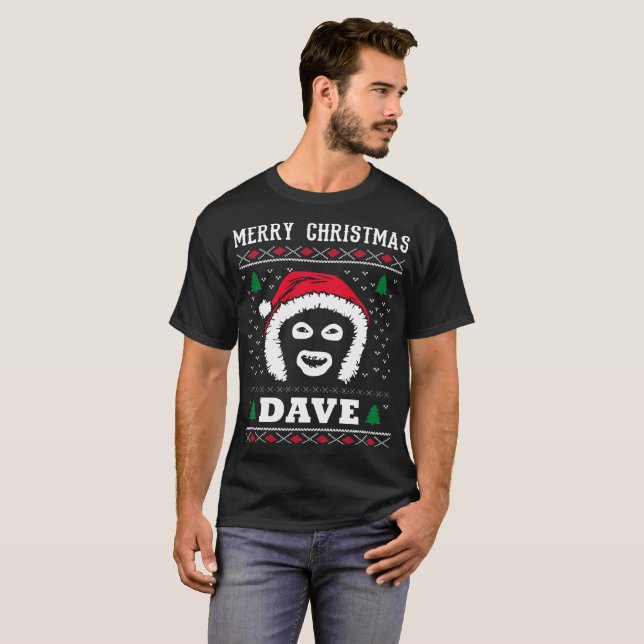 God julDave liga av gentlemän T Shirt (Hel framsida)