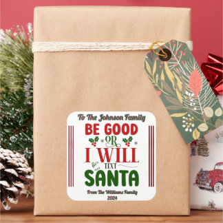 God Julfäktning till Spread Cheer och Joy Fyrkantigt Klistermärke