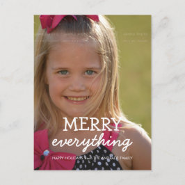God Julfoto Holiday Greetings Helg Vykort