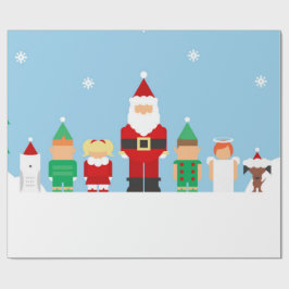 God julgåva som slår in papper presentpapper