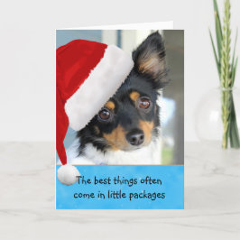 God Julgrå Doggie-julkort Helgkort