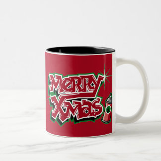 God julgrafittimugg Två-Tonad mugg