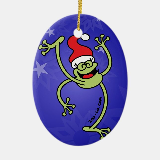 God julgroda julgransprydnad keramik (Framsidan)