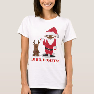 God julHomeboys: Svart Santa & Blingin T-shirt