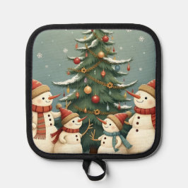 God julinsamling i familjen Snögubbe