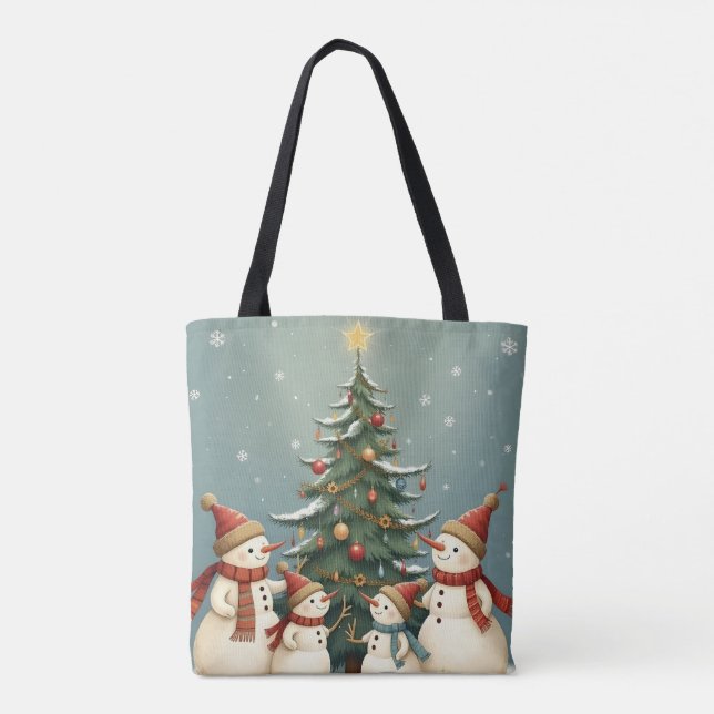 God julinsamling i familjen Snögubbe Tygkasse (Baksida)
