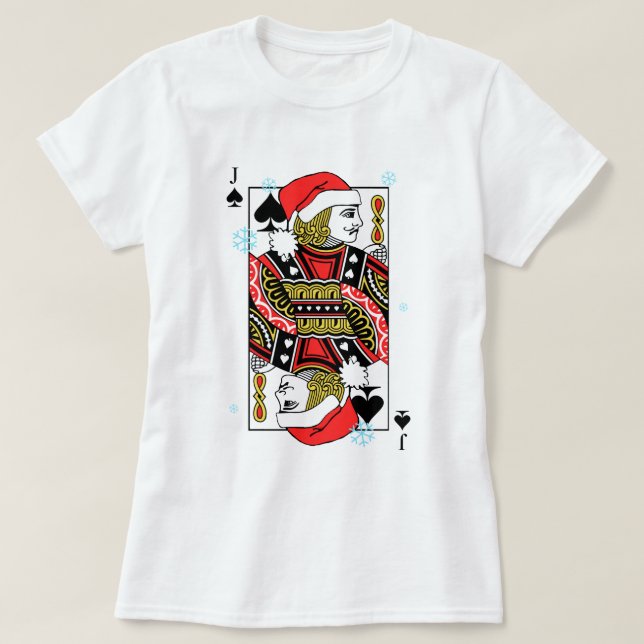 God juljack av spadar tee shirt (Design framsida)