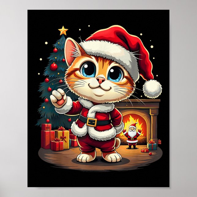 God Julkatt, Jultomten, Julafton Kit Poster (Framsidan)