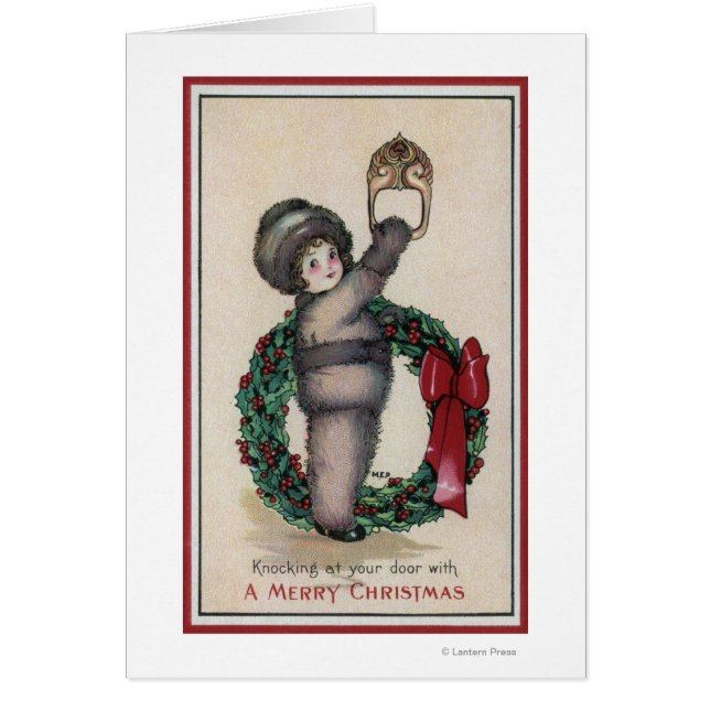 God julKid Klar med en andedräkt Hälsningskort (Framsidan)