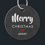 God julklapp, Circle Chalkboard Gåvor Etiketter<br><div class="desc">Det här är perfektens små märkre. Du kan anpassa text framifrån och bakåt.</div>