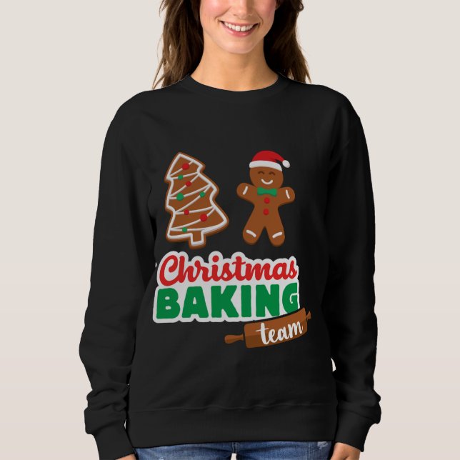 God julklapp Merry Funny Julafton Cookies Mat T Shirt (Framsida)