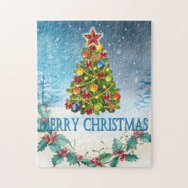 God julkort pussel (Vertikal)