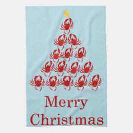 God julkrabba kökshandduk