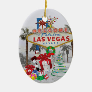 God julLas Vegas Santa prydnad Julgransprydnad Keramik