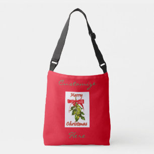 god julmistletoe axelväska