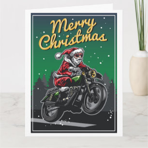 God julmotorcykelSanta helgdagar Kort
