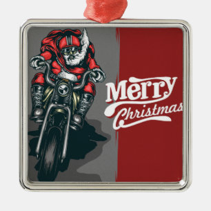 God julmotorcykelSanta prydnad Julgransprydnad Metall