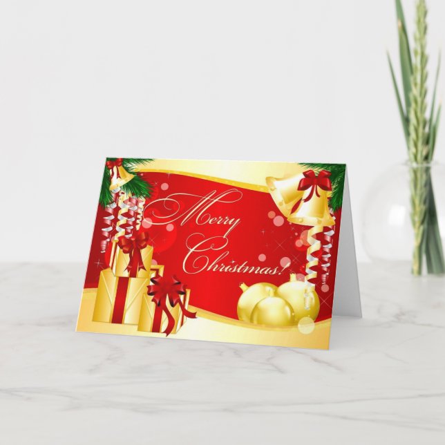 God julprydnadpresenter helgkort (Framsida)