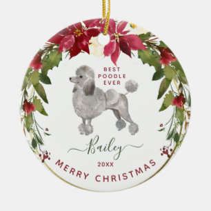 God julpudeln tillfogar din hund foto julgransprydnad keramik