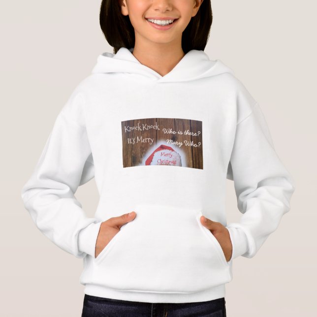 God julsötare Funny Mary Joke Santa Hat Tee Shirt (Framsida)
