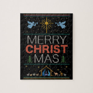 God Julsötare Merry Kristus Mas Religiösa Pussel
