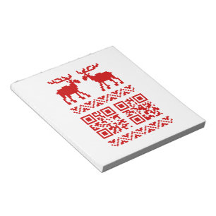 God Julsötare QR-kod Gott nytt år! Anteckningsblock