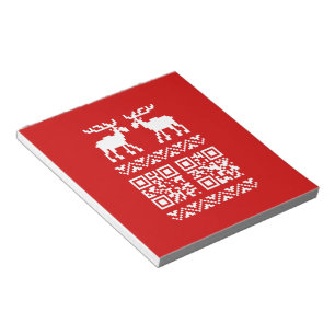 God Julsötare QR-kod Gott nytt år! Anteckningsblock