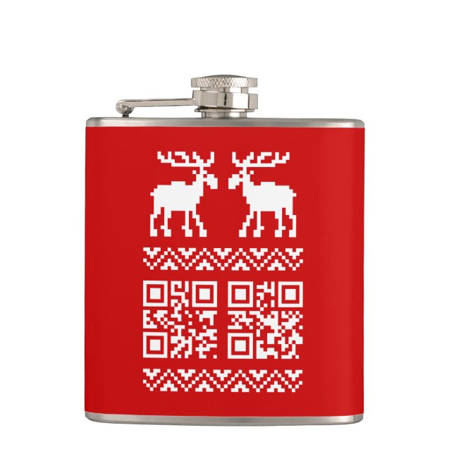 God Julsötare QR-kod Gott nytt år! Fickplunta (Framsidan)