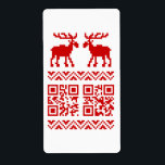 God Julsötare QR-kod Gott nytt år! Fraktsedel<br><div class="desc">Uggig interaktiv Julafton Moose / Elk / Västindiou Sweater Pixel Art Jacquard Mönster Knitwear ~ QR Reads God jul / Gott nytt år ! Globe Trotters specialiserar sig på idiosynkratiskt bildmaterial från hela världen. Här hittar du unika hälsningskort,  vykort,  Poster,  Mousepads med mera.</div>