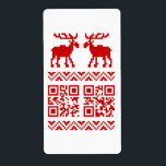 God Julsötare QR-kod Gott nytt år! Fraktsedel<br><div class="desc">Uggig interaktiv Julafton Moose / Elk / Västindiou Sweater Pixel Art Jacquard Mönster Knitwear ~ QR Reads God jul / Gott nytt år ! Globe Trotters specialiserar sig på idiosynkratiskt bildmaterial från hela världen. Här hittar du unika hälsningskort,  vykort,  Poster,  Mousepads med mera.</div>