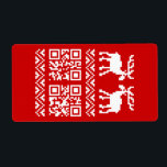 God Julsötare QR-kod Gott nytt år! Fraktsedel<br><div class="desc">Uggig interaktiv Julafton Moose / Elk / Västindiou Sweater Pixel Art Jacquard Mönster Knitwear ~ QR Reads God jul / Gott nytt år ! Globe Trotters specialiserar sig på idiosynkratiskt bildmaterial från hela världen. Här hittar du unika hälsningskort,  vykort,  Poster,  Mousepads med mera.</div>