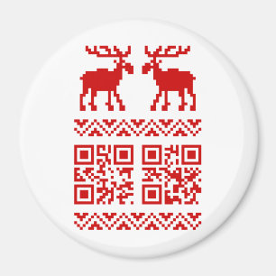 God Julsötare QR-kod Gott nytt år! Magnet