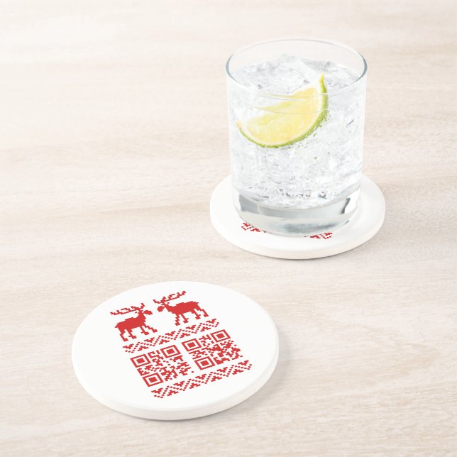 God Julsötare QR-kod Gott nytt år! Underlägg (Sidan)