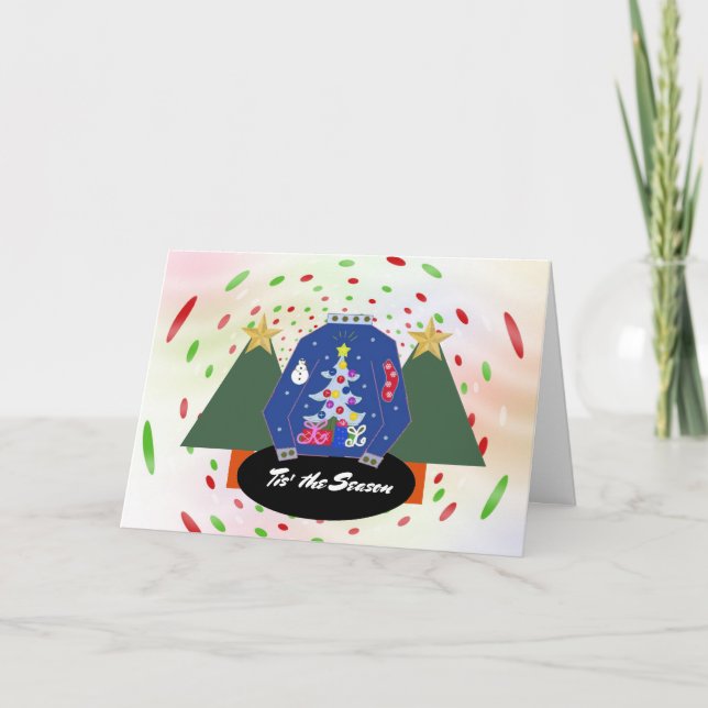 God Julsötare Season Nostalgia Helgkort (Framsida)