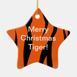 God jultigerprydnad julgransprydnad keramik