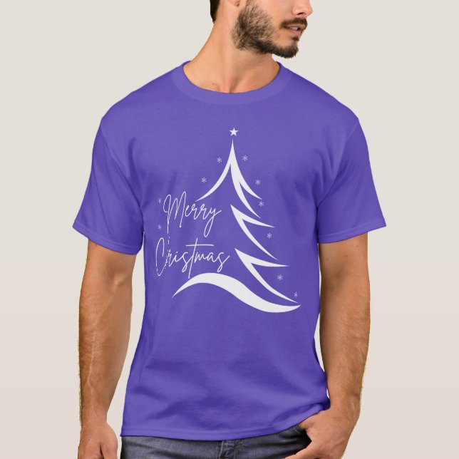 God julTomt träd-designvänner T Shirt (Framsida)