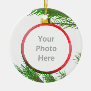 God julträddekoration (fotoramen) julgransprydnad keramik