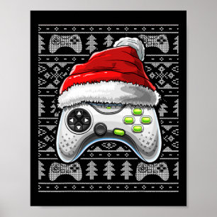 God julvideospelsstyrenhet Julspel Gam Poster