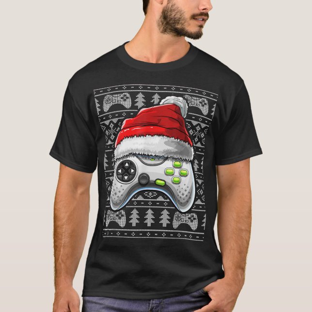 God julvideospelsstyrenhet Julspel Gam T Shirt (Framsida)