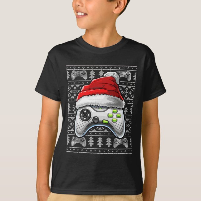 God julvideospelsstyrenhet Julspel Gam T Shirt (Framsida)