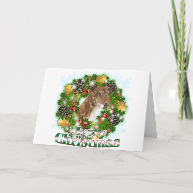 God julvinthund helgkort (Framsida)