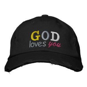 GOD kärlek du Cute Broderad Keps