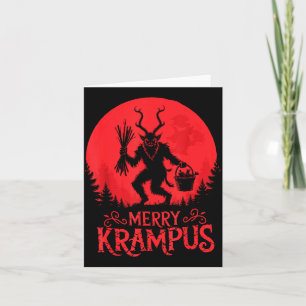 God Krampus Jul Xmas Skräck Ful Tröja E Kort