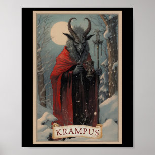 God Krampus Jul Xmas Skräck Ful Tröja E Poster