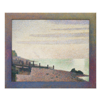 God kväll av Georges Seurat Fototryck