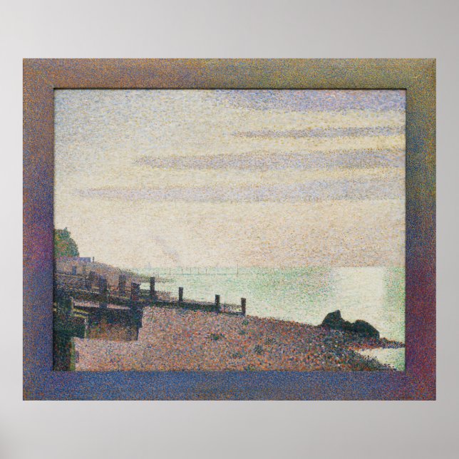 God kväll av Georges Seurat Poster (Framsidan)