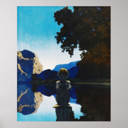 God kväll, av Maxfield Parrish Poster