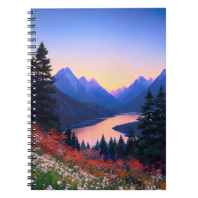 God kväll i bergsdalen anteckningsbok (Framsidan)