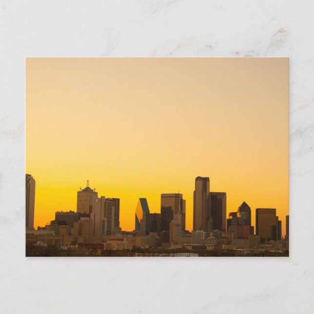 God kväll i Dallas, Texas Vykort (Framsida)