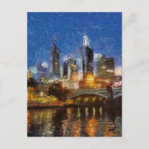 God kväll i Melbourne Vykort